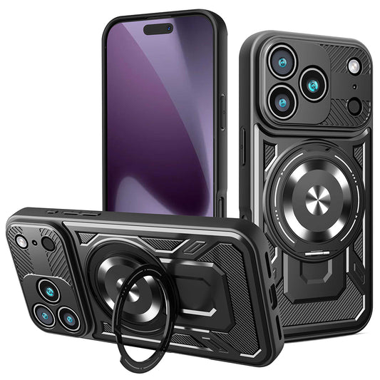 Etui na Apple iPhone 17 Pro, Techsuit, RuggedCam, Czarne