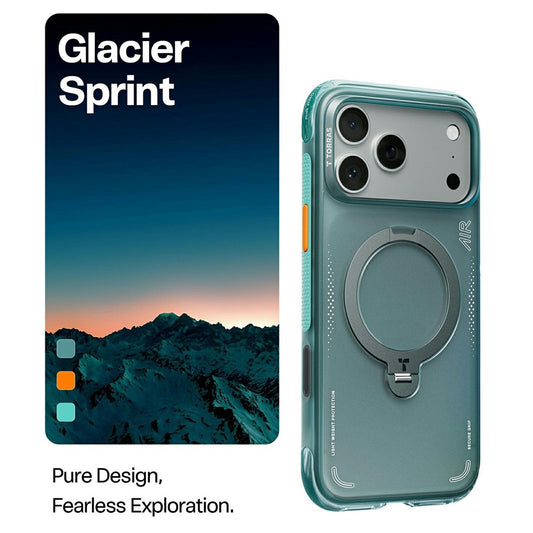 Etui na Apple iPhone 17 Pro, Torras, Ostand Spin Air, Zielony