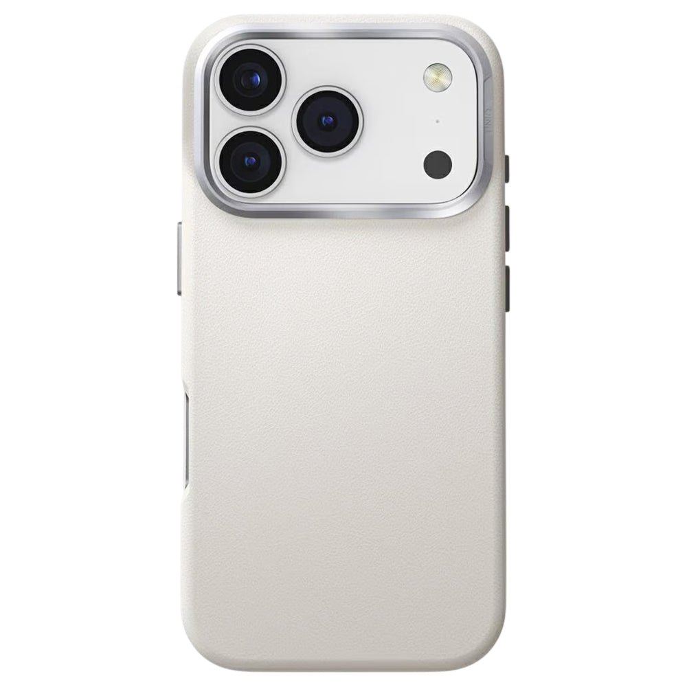 Etui na Apple iPhone 17 Pro, UNIQ, Lyden Leatherette, Szare