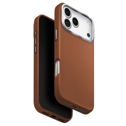 Etui na Apple iPhone 17 Pro, UNIQ, Lyden Leatherette, Brązowy