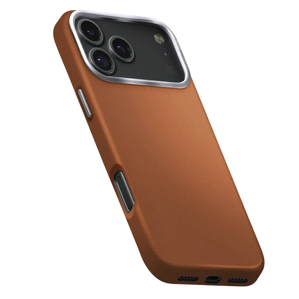 Etui na Apple iPhone 17 Pro, UNIQ, Lyden Leatherette, Brązowy