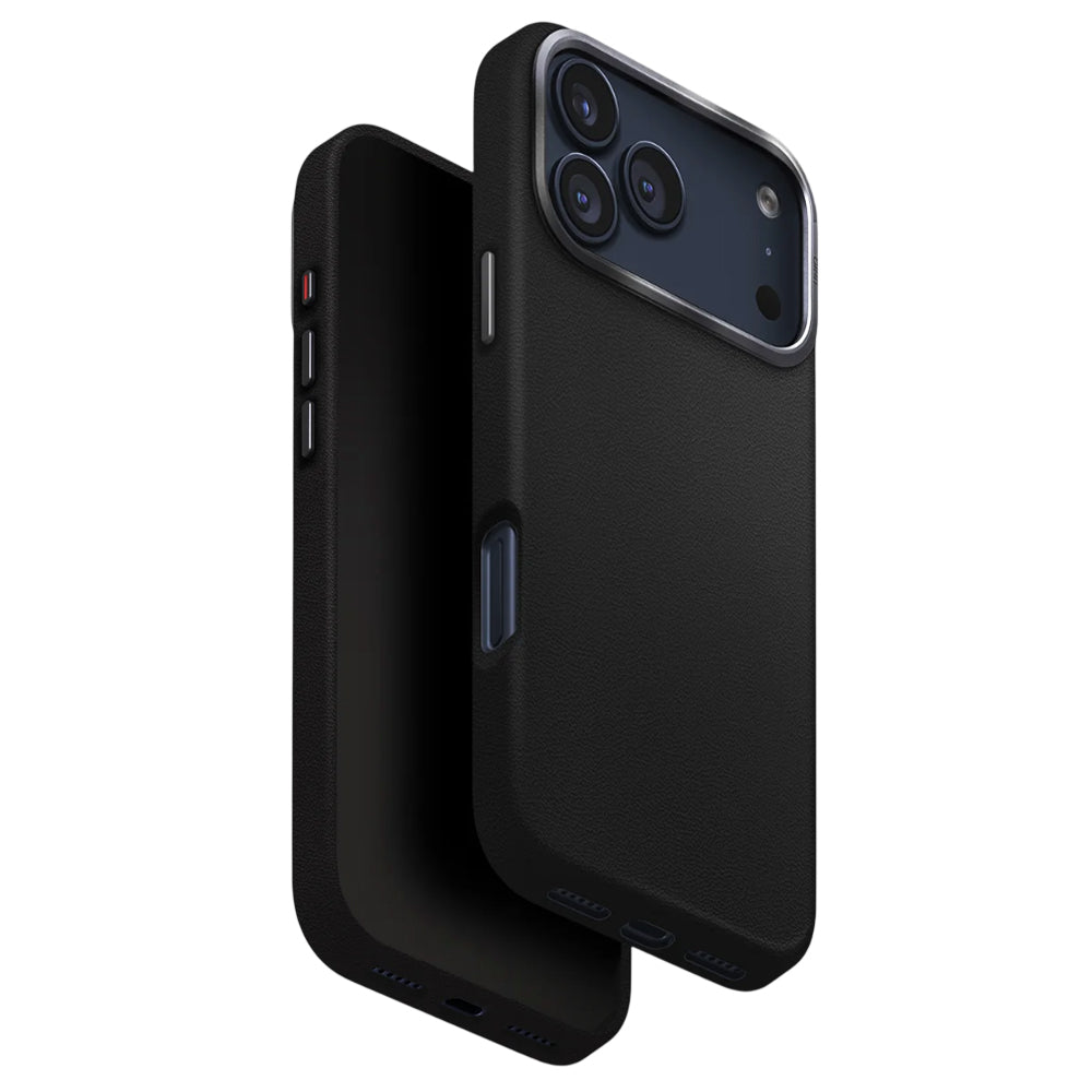 Etui na Apple iPhone 17 Pro, UNIQ, Lyden Leatherette, Czarne