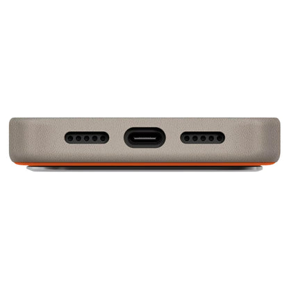 Etui na Apple iPhone 17 Pro, UNIQ, Lyden Leatherette, Beż Pomarańczowy