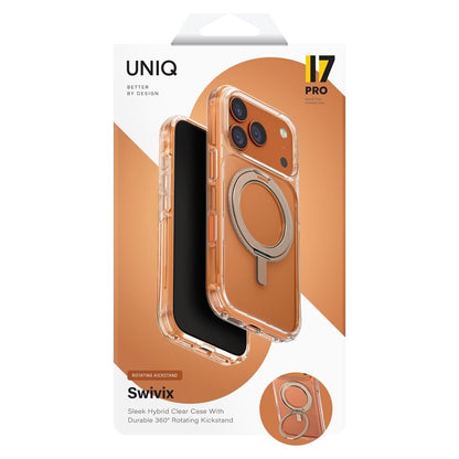 Etui na Apple iPhone 17 Pro, UNIQ, Swivix, Złote