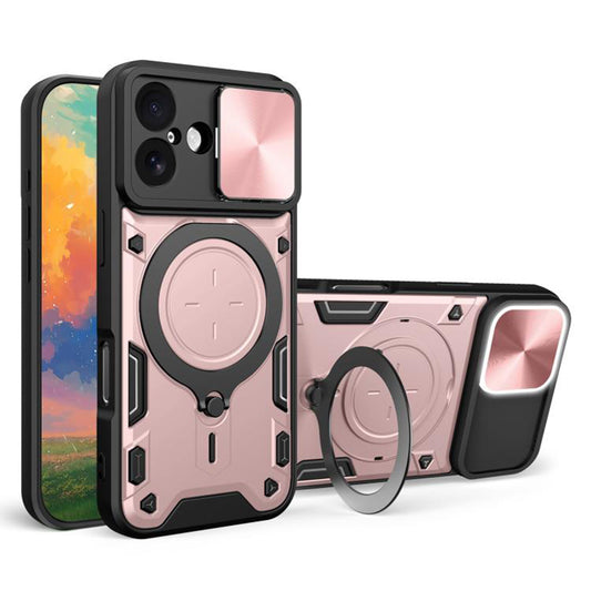 Etui na Apple iPhone 17, Techsuit, CamGuard Pro, Różowe Złoto