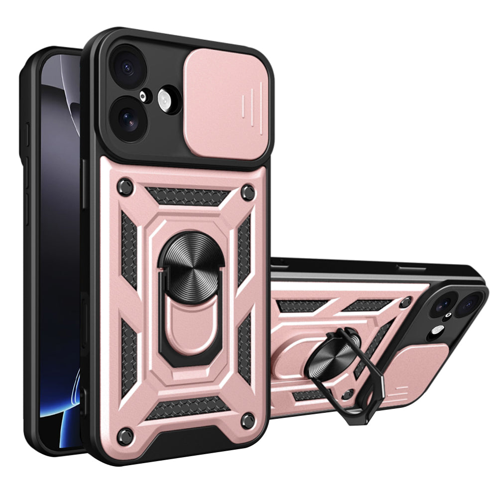 Etui na Apple iPhone 17, Techsuit, CamShield, Różowy