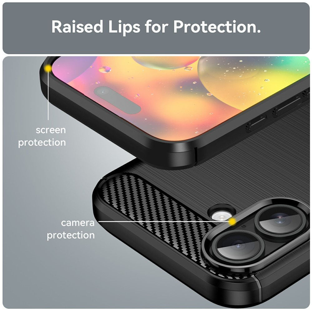 Etui na Apple iPhone 17, Techsuit, Carbon, Czarne