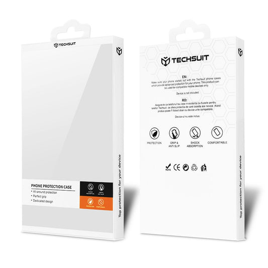 Etui na Apple iPhone 17, Techsuit, Carbon Shield Pro, Niebieskie.