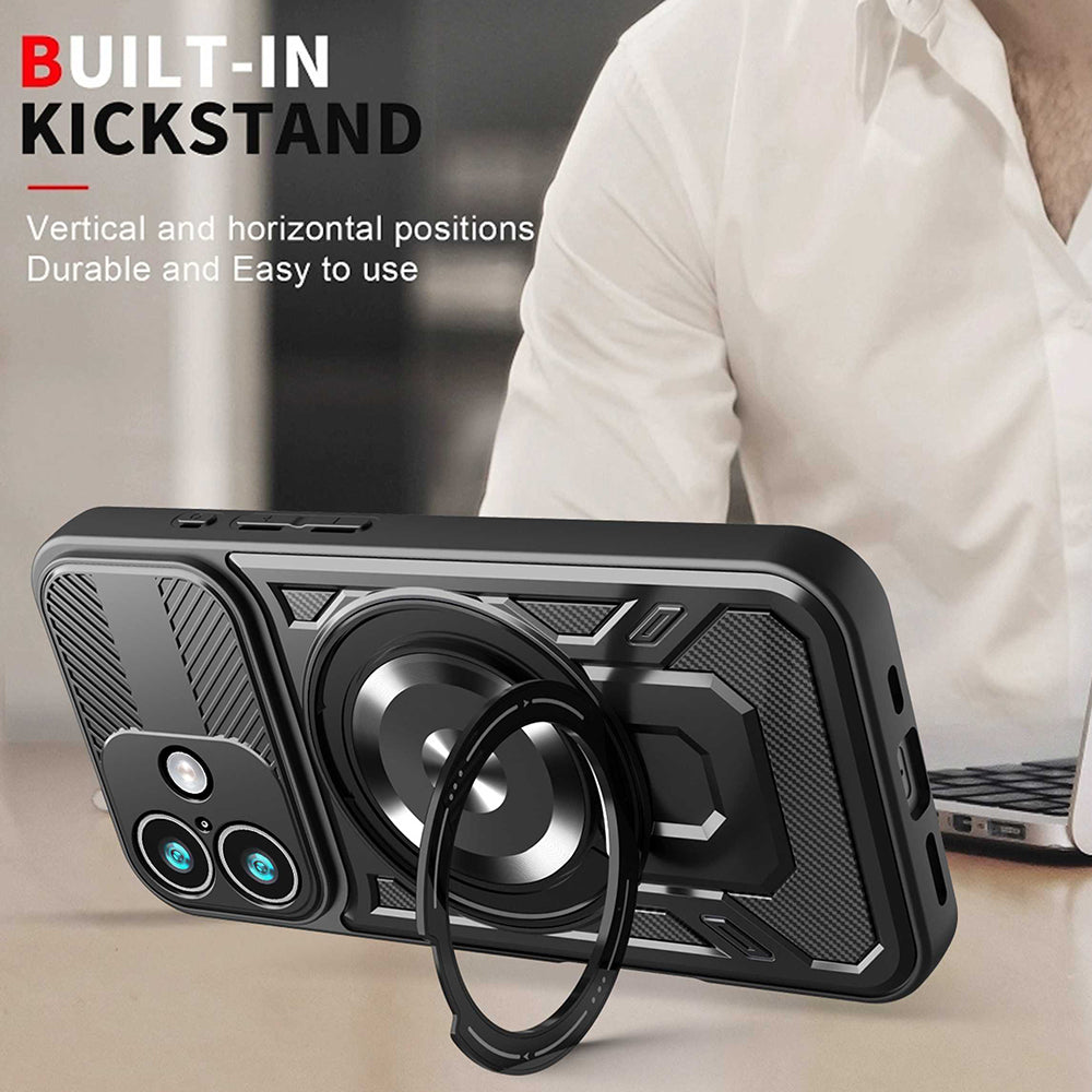 Etui na Apple iPhone 17, Techsuit, RuggedCam, Fioletowy