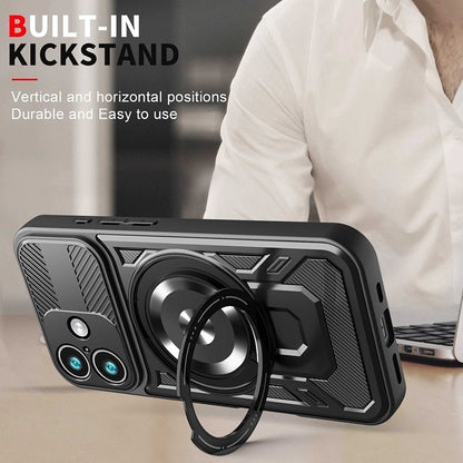 Etui na Apple iPhone 17, Techsuit, RuggedCam, Fioletowy