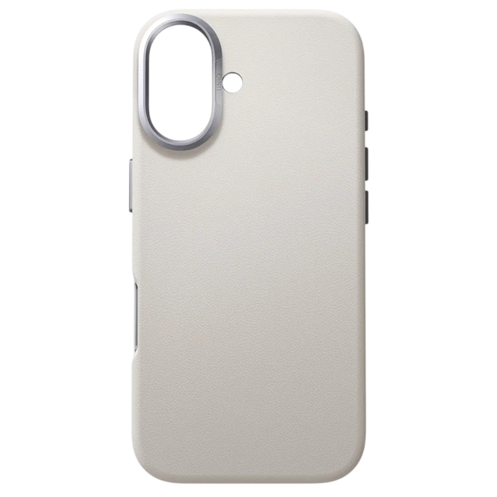 Etui na Apple iPhone 17, UNIQ, Lyden Leatherette, Szare