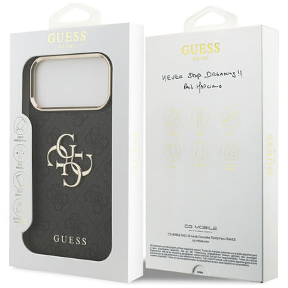 Etui na Apple iPhone 18 Pro / 17 Pro, Guess, 4G Big Classic Logo, Czarna