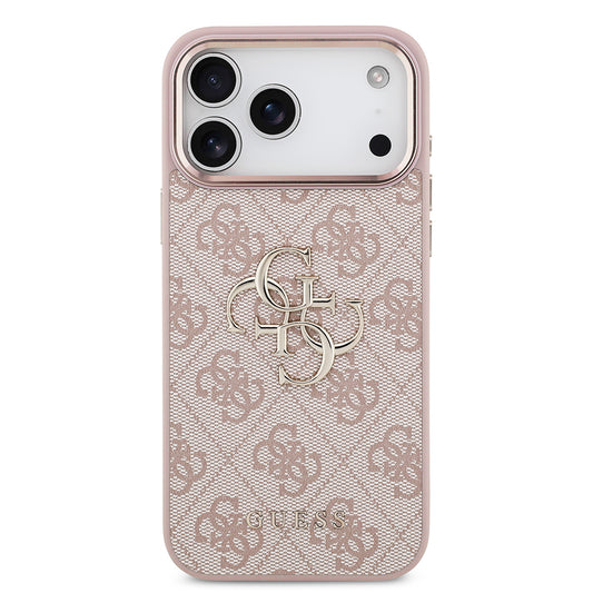 Case for Apple iPhone 18 Pro / 17 Pro, Guess, 4G Big Classic Logo, Pink