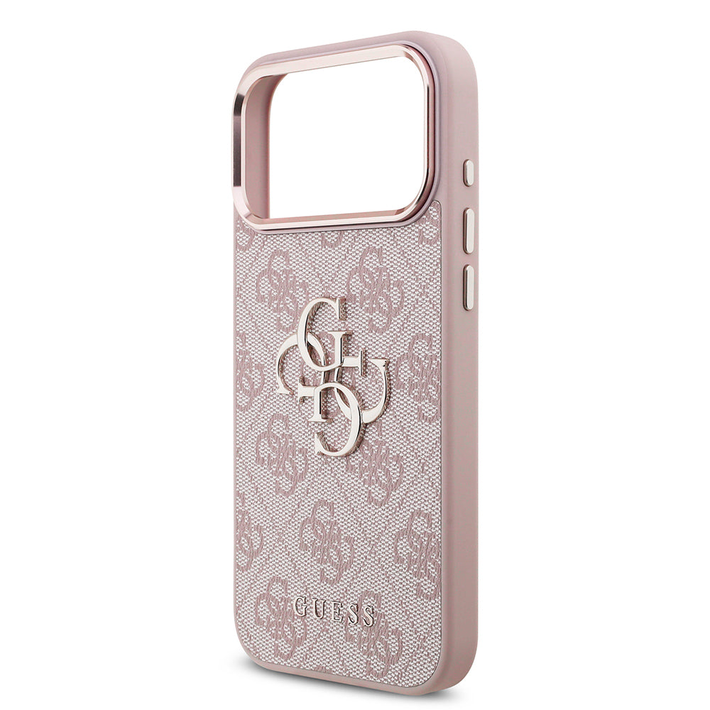 Etui na Apple iPhone 18 Pro / 17 Pro, Guess, 4G Big Classic Logo, Różowe