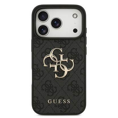 Etui na Apple iPhone 18 Pro / 17 Pro, Guess, 4G Big Logo, czarne