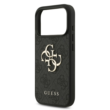 Etui na Apple iPhone 18 Pro / 17 Pro, Guess, 4G Big Logo, czarne