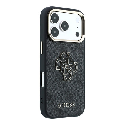 Etui na Apple iPhone 18 Pro / 17 Pro, Guess, 4G Big Resin Logo, Czarna