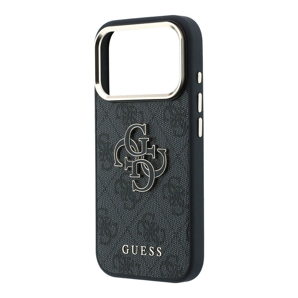 Etui na Apple iPhone 18 Pro / 17 Pro, Guess, 4G Big Resin Logo, Czarna