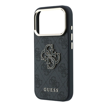 Etui na Apple iPhone 18 Pro / 17 Pro, Guess, 4G Big Resin Logo, Czarna