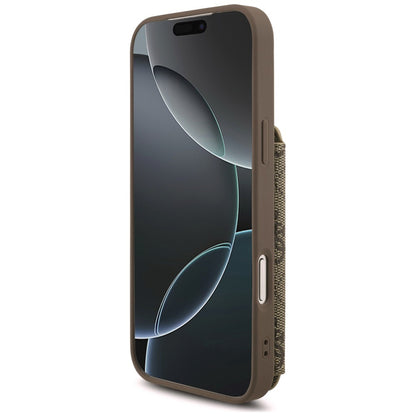 Case for Apple iPhone 18 Pro / 17 Pro, Guess, 4G Crossbody Cardslot, Brown