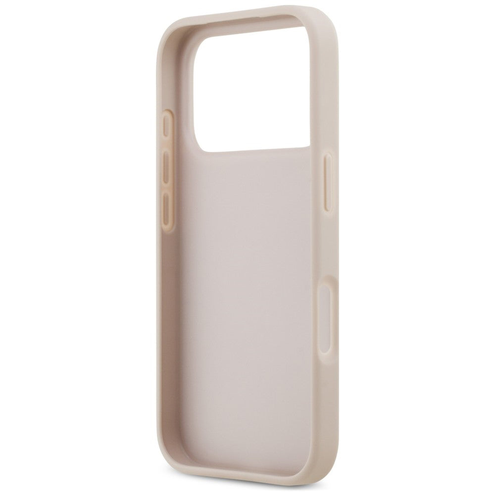 Etui do Apple iPhone 18 Pro / 17 Pro, Guess, 4G Double Card Triangle, różowy