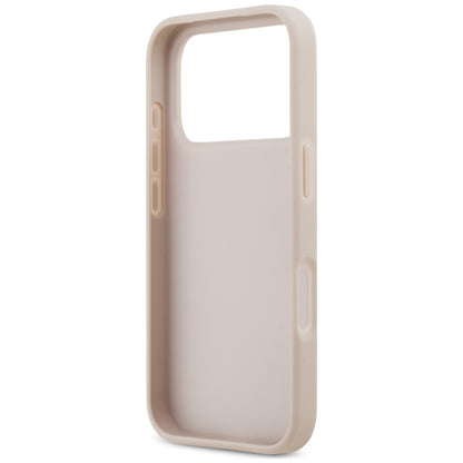 Etui do Apple iPhone 18 Pro / 17 Pro, Guess, 4G Double Card Triangle, różowy