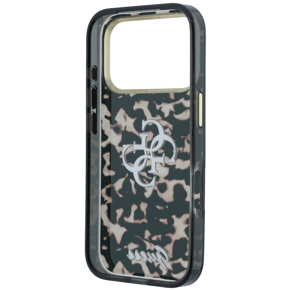 Case for Apple iPhone 18 Pro / 17 Pro, Guess, IML 4G Metal Script, Brown