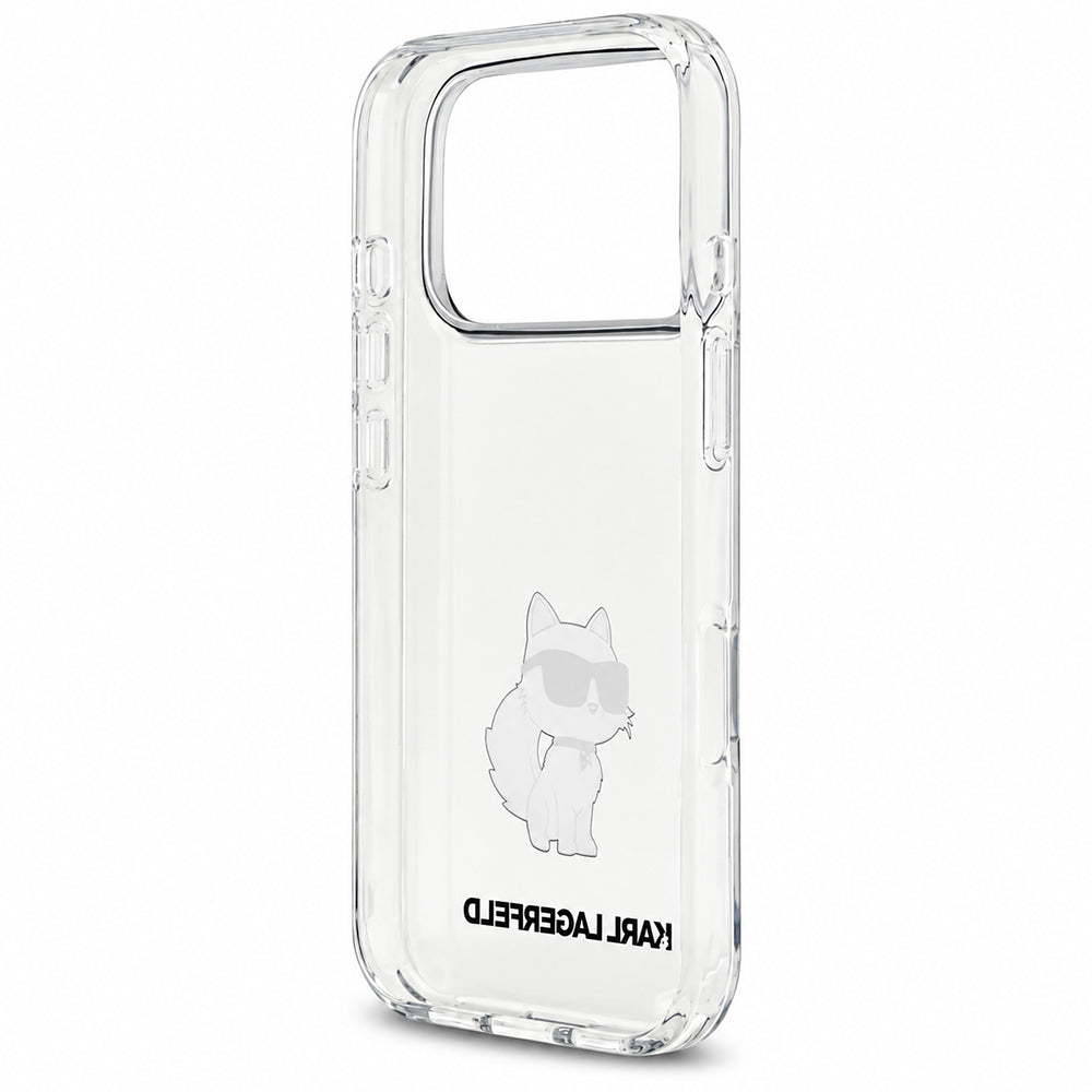Case for Apple iPhone 18 Pro / 17 Pro, Karl Lagerfeld, IML Choupette NFT, Transparent