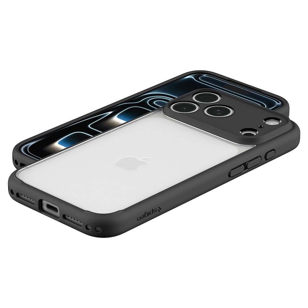 Etui na Apple iPhone 18 Pro / 17 Pro, Spigen, Ultra Hybrid, Czarny Mat ACS12154