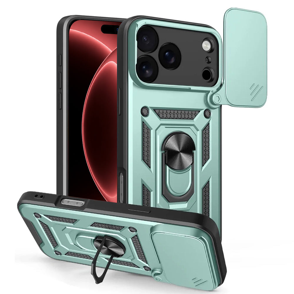 Etui na Apple iPhone 18 Pro / 17 Pro, Techsuit, CamShield, Zielony
