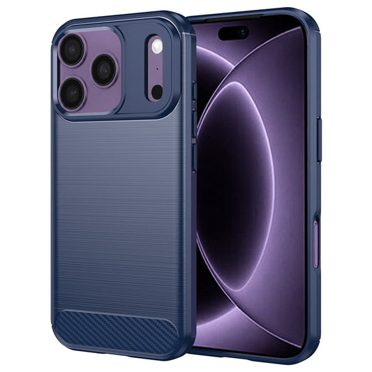Etui na Apple iPhone 18 Pro / 17 Pro, Techsuit, Carbon, Niebieskie