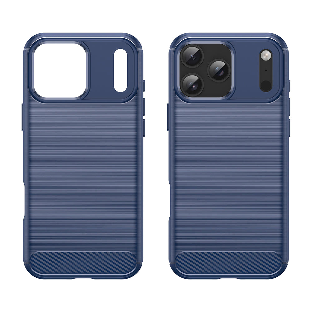 Etui na Apple iPhone 18 Pro / 17 Pro, Techsuit, Carbon, Niebieskie