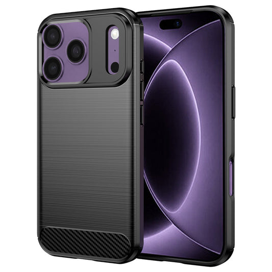 Etui na Apple iPhone 18 Pro / 17 Pro, Techsuit, Carbon, Czarny
