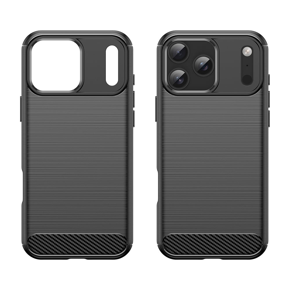 Case for Apple iPhone 18 Pro / 17 Pro, Techsuit, Carbon, Black