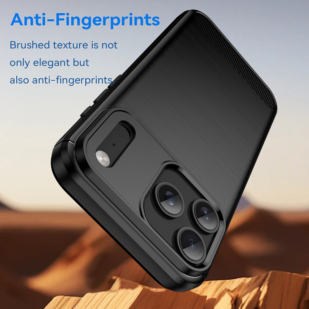 Case for Apple iPhone 18 Pro / 17 Pro, Techsuit, Carbon, Black