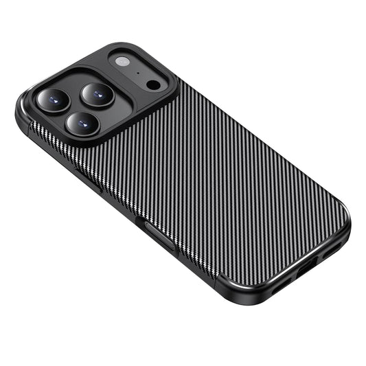 Etui do Apple iPhone 18 Pro / 17 Pro, Techsuit, CarbonFiber, czarne