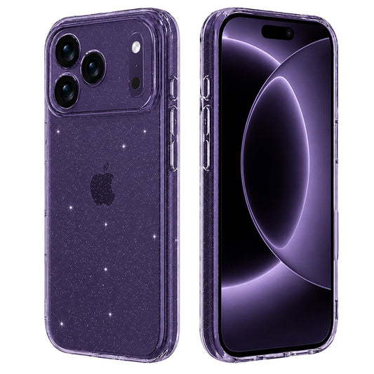 Etui na Apple iPhone 18 Pro / 17 Pro, Techsuit, SparkleSkin, Przezroczyste