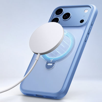 Etui MagSafe do Apple iPhone 18 Pro / 17 Pro, Torras, Ostand Spin, Niebieskie