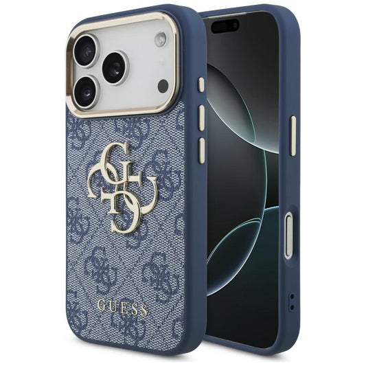 Etui na Apple iPhone 18 Pro Max / 17 Pro Max, Guess, 4G Big Classic Logo, Niebieskie