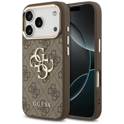 Etui na Apple iPhone 18 Pro Max / 17 Pro Max, Guess, 4G Big Classic Logo, Brązowe