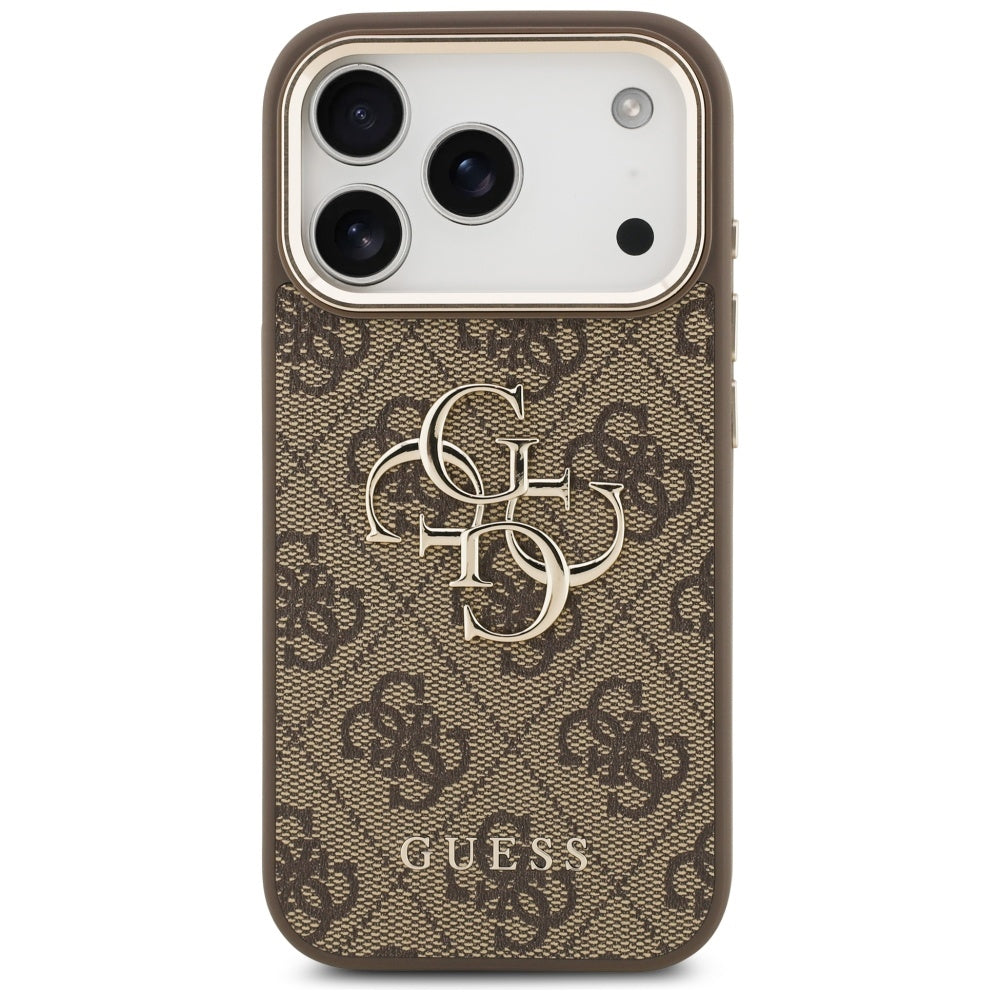 Etui na Apple iPhone 18 Pro Max / 17 Pro Max, Guess, 4G Big Classic Logo, Brązowe