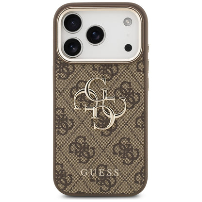 Etui na Apple iPhone 18 Pro Max / 17 Pro Max, Guess, 4G Big Classic Logo, Brązowe