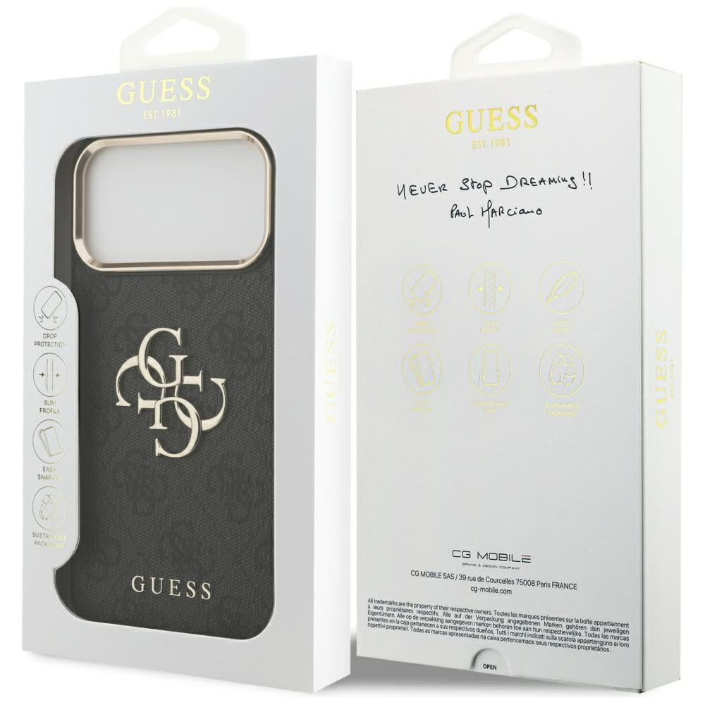 Etui na Apple iPhone 18 Pro Max / 17 Pro Max, Guess, 4G Big Classic Logo, czarne