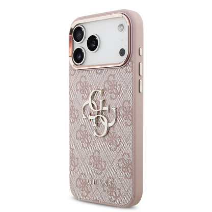 Etui na Apple iPhone 18 Pro Max / 17 Pro Max, Guess, 4G Big Classic Logo, Różowe
