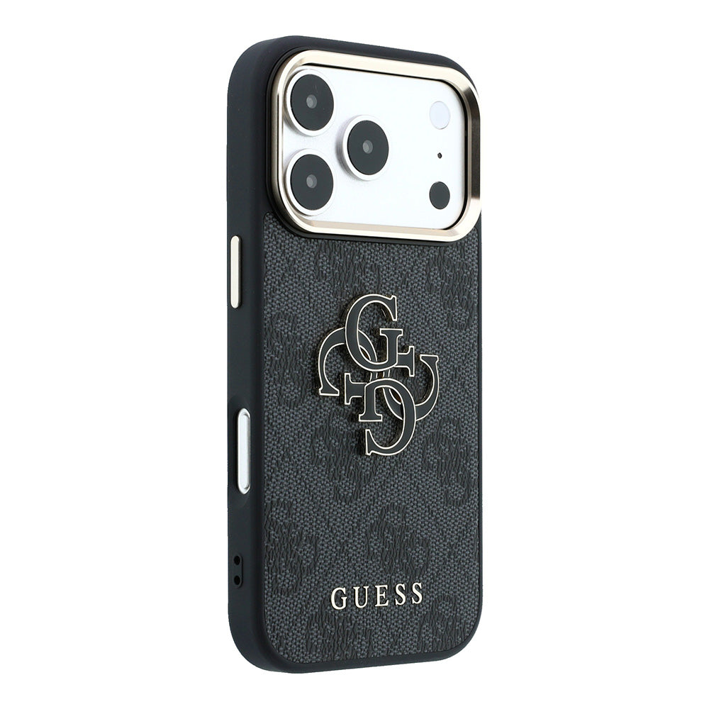 Case for Apple iPhone 18 Pro Max / 17 Pro Max, Guess, 4G Big Resin Logo, Black