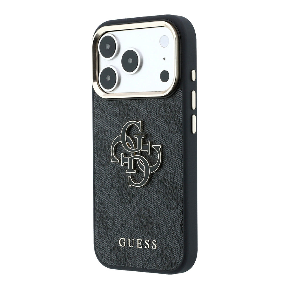 Case for Apple iPhone 18 Pro Max / 17 Pro Max, Guess, 4G Big Resin Logo, Black