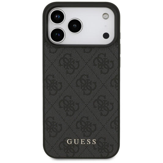 Case for Apple iPhone 18 Pro Max / 17 Pro Max, Guess, 4G Classic Logo, Black