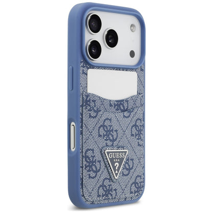 Etui do Apple iPhone 18 Pro Max / 17 Pro Max, Guess, 4G Double Card Triangle, niebieskie