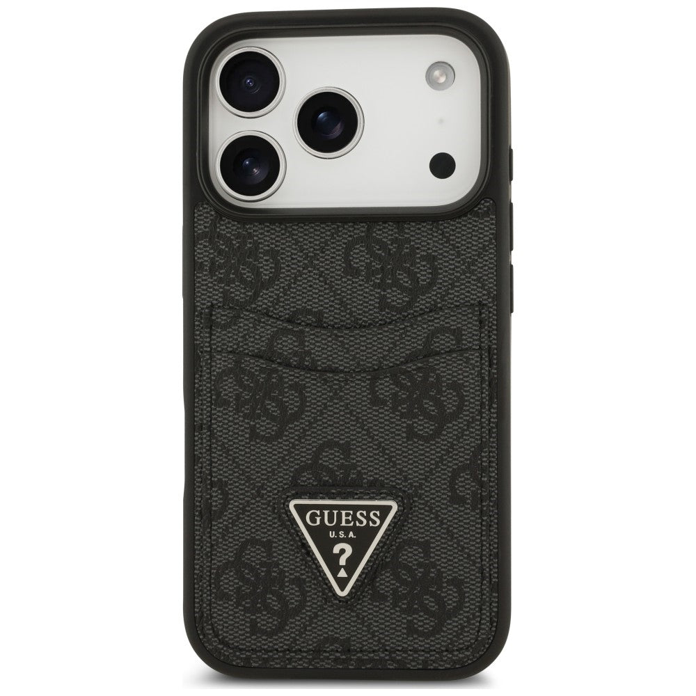 Etui do Apple iPhone 18 Pro Max / 17 Pro Max, Guess, 4G Double Card Triangle, czarne