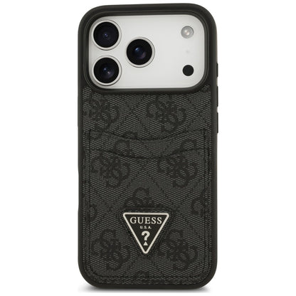 Etui do Apple iPhone 18 Pro Max / 17 Pro Max, Guess, 4G Double Card Triangle, czarne